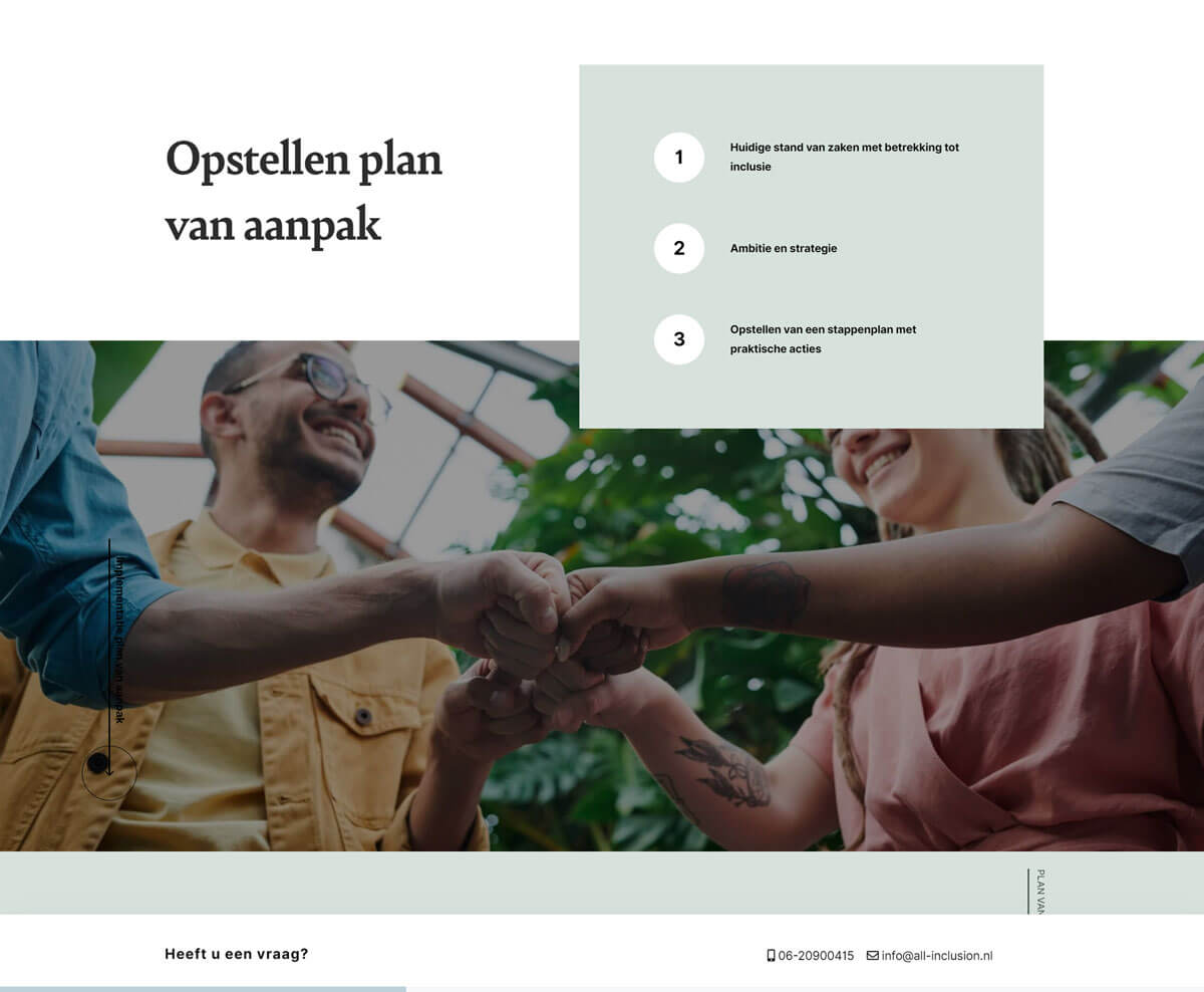 Website ontwerp en development All Inclusion