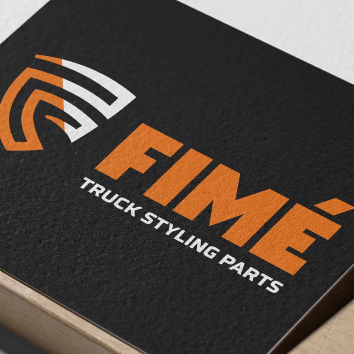 Logo ontwerp voor Fimé truck styling parts donkere versie