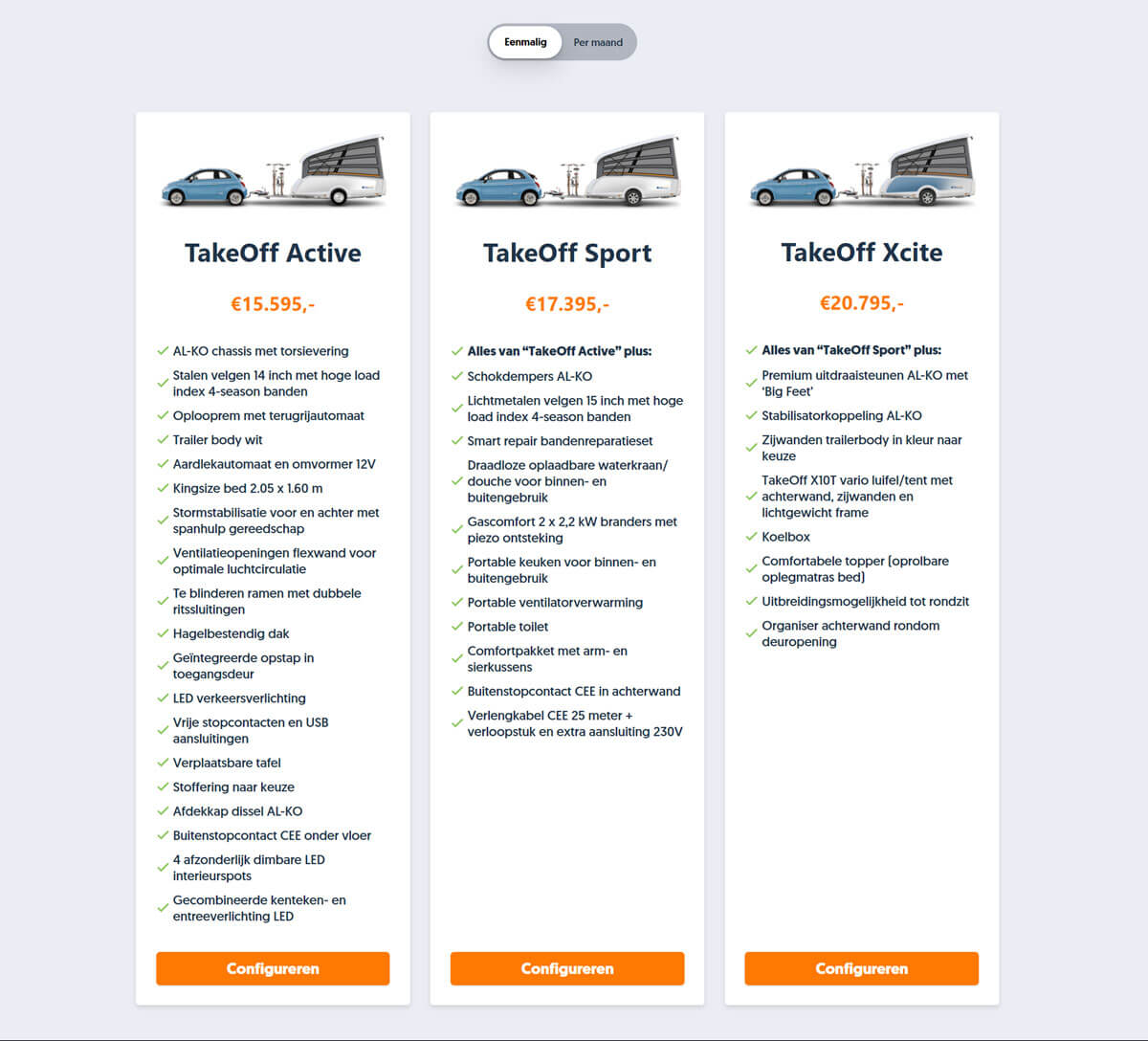 website ontwerp Easy Caravanning