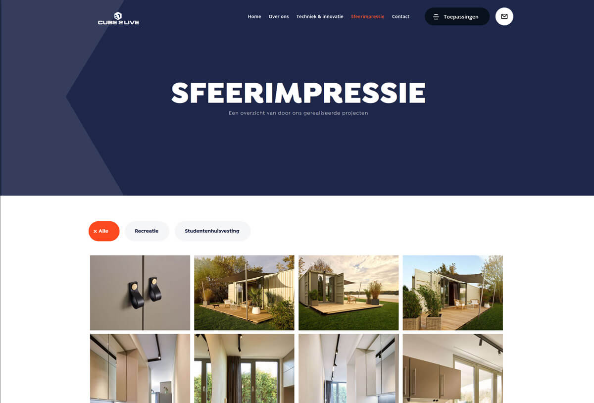 website ontwerp Cube2Live 04