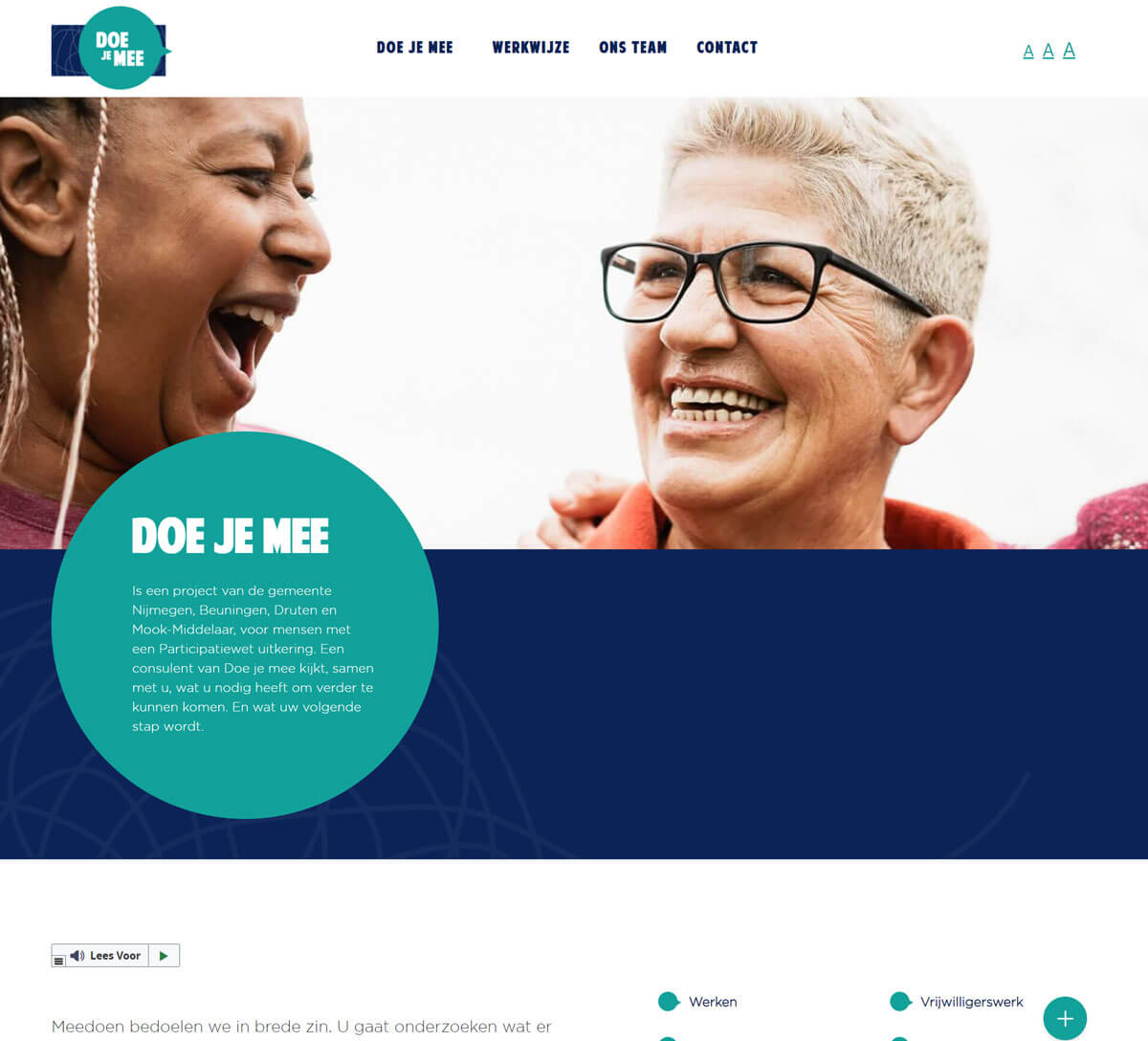 Onepage website campagne Doe je mee